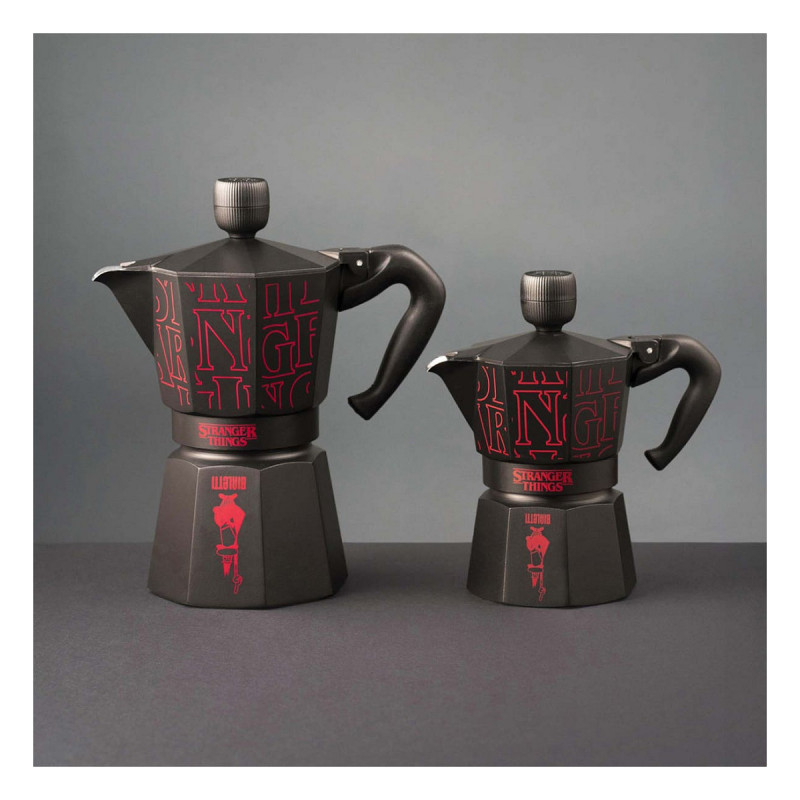 Bialetti Moka Express Sound Stranger Things 3-Cup Stovetop Espresso Maker (150 ml) Black