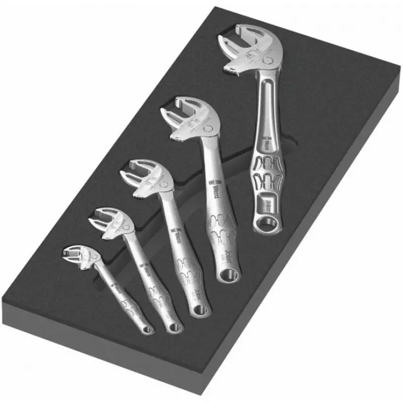 Wera Joker 05150122001 Selbstspannender Gabelschlüsselsatz 5-teilig 7-24 mm