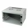 ALLNET 19 inch Wandgehäuse Netzwerkschrank 4U 1-teilig 594x541mm Lichtgrau SMQ Serie