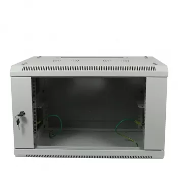 ALLNET 19 inch Wandgehäuse 6U 600x600mm Lichtgrau Flat Pack SMA-Serie