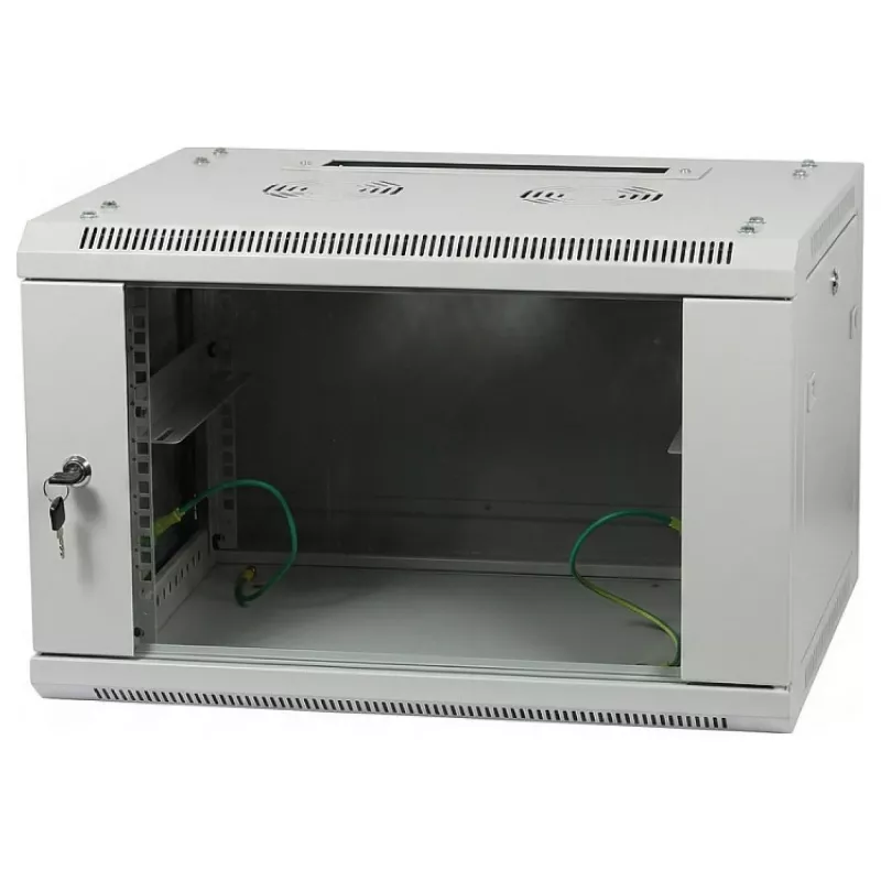 ALLNET 19 inch Wandgehäuse 15U 1-teilig Tiefe 600mm Lichtgrau Flat Pack SMA Serie
