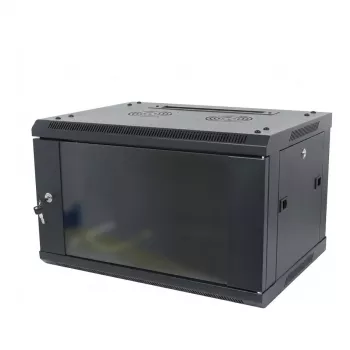 ALLNET SMA-Series 19 inch Wandgehäuse 9U 1-teilig 600mm Tiefe Schwarz Flat Pack