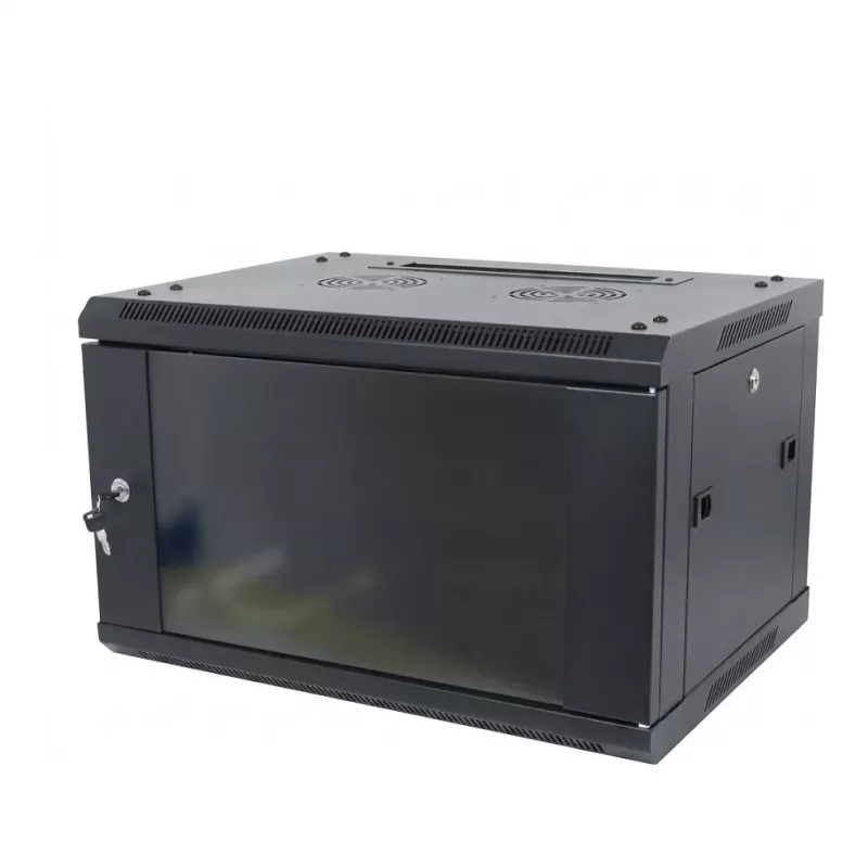 ALLNET SMA-Series 19 inch Wandgehäuse 9U 1-teilig 600mm Tiefe Schwarz Flat Pack