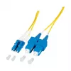 EFB Elektronik O0360.1-1.2 Glasfaser-Patchkabel 1 m LC Duplex auf SC Duplex OS2 Singlemode Gelb