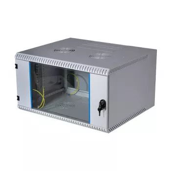 EFB 19 inch Wandgehäuse 12U, schwenkbar, 2-teilig, RAL 7035, Tiefe 500 mm