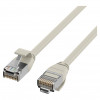 EFB Elektronik RJ45 Patchkabel Cat.6A U/FTP TPE 4mm Ultraflex Grau 1m