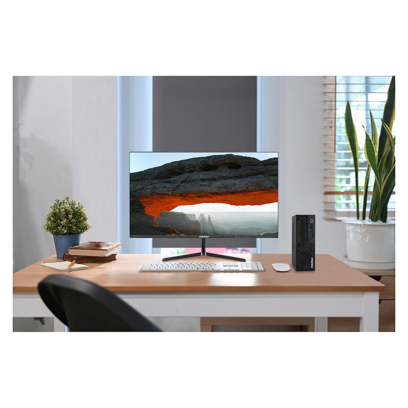MEDION Picoworx T80 III Mini PC, Intel Core Ultra 7 258V, 32 GB RAM, 1 TB SSD, Windows 11 Pro, Schwarz