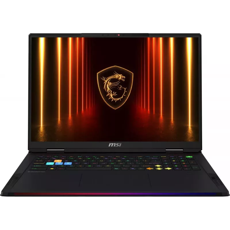 MSI Raider A18 HX A9WIG-263 Gaming Laptop - AMD Ryzen 9 9955HX3D, 32GB RAM, 2TB SSD, RTX 5080, 18 inch UHD+ 120Hz, Wi-Fi 7, Bluetooth, Schwarz