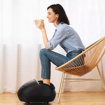 RENPHO Shiatsu Fußmassagegerät für Plantarfasziitis, Schwarz