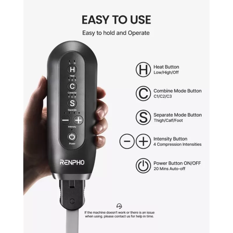 RENPHO Aeria Ultimate Thermal 2 Leg Massager With Heat