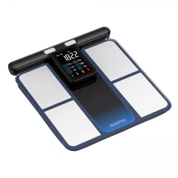 RENPHO Morpho Scan MSC01 Körperanalysewaage mit einziehbarem Griff, Wi-Fi & Bluetooth, Schwarz