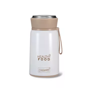 Maestro MR-1646-80 Dinner Thermos 0,8 L Edelstahl Vakuum-Isolierflasche für Speisen mit Klapplöffel