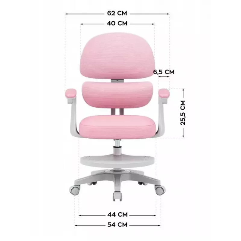 MARK ADLER Junior 4.4 Pink Dreh-Schreibtischstuhl