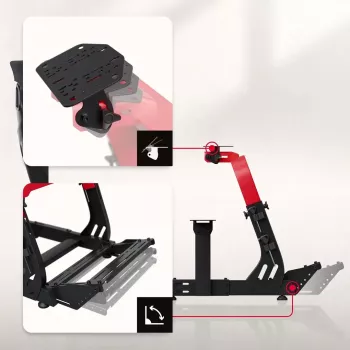 Huzaro Speed 8.3 Elektrischer höhenverstellbarer Tischrahmen Schwarz