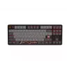 Fury Kanabo K6 Gaming-Tastatur, US-Layout, RGB-Beleuchtung, Magnetische Handballenauflage, Schwarz/Grau