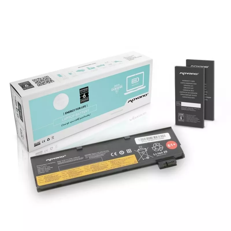 MITSU Movano Akku für Lenovo ThinkPad T570 (10,8V, 4400 mAh, 47 Wh)