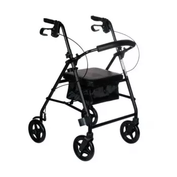 REHA FUND Four-Wheel Rehabilitation Walker RF-610 Black