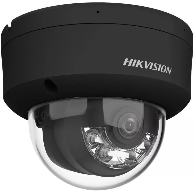 Hikvision DS-2CD2143G2-LIS2U(2,8mm)(BLACK) 4MP AcuSense Dome IP Security Camera, 2,8mm Fixed Lens, Black