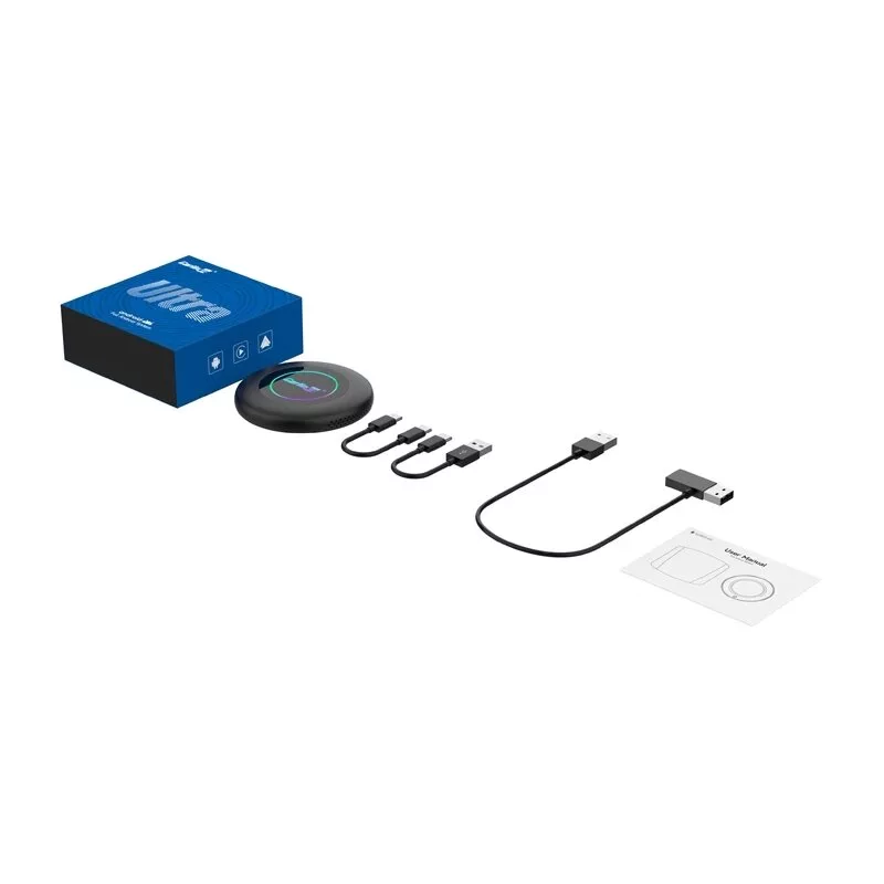 Carlinkit TBOX ULTRA 2 Wireless Adapter für CarPlay/Android Auto 8GB RAM 128GB Speicher