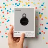 Chipolo LOOP – Wiederaufladbarer Bluetooth-Tracker mit Silikonschlaufe für iOS & Android, 4er-Pack (Charcoal, Chalk, Navy, Coral)