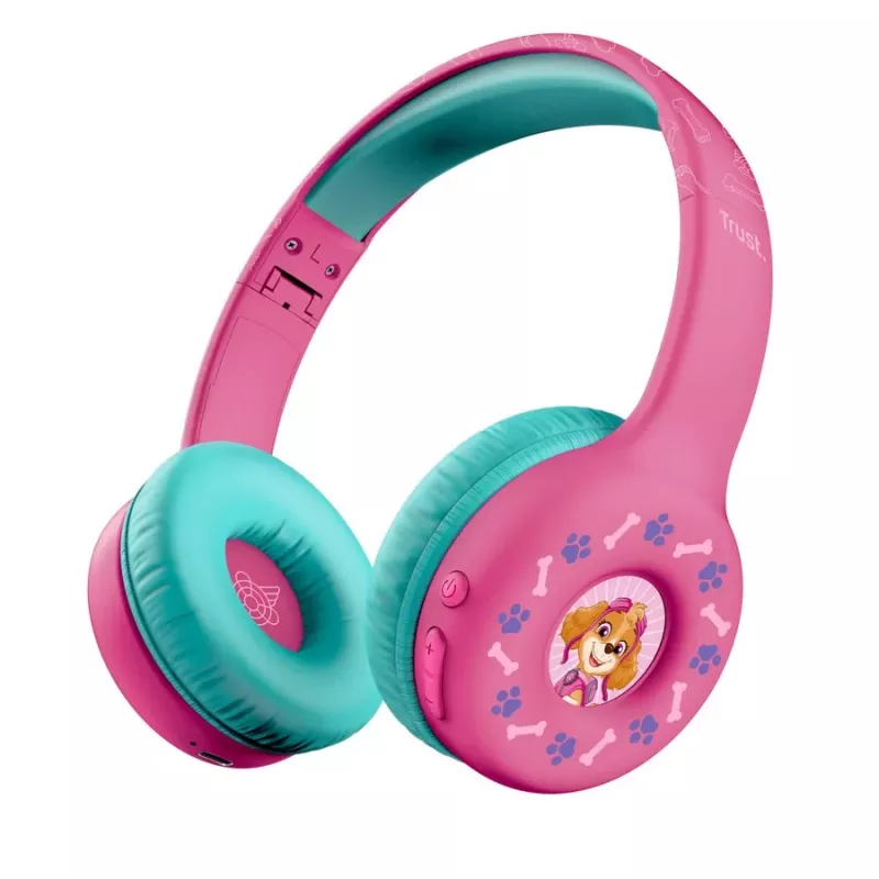 TRUST Nouna Wireless Children's Headphones Paw Patrol Pink