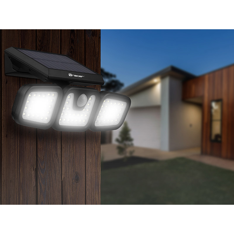 Tracer 47191 Saturn LED Solarflutlicht mit Bewegungsmelder
