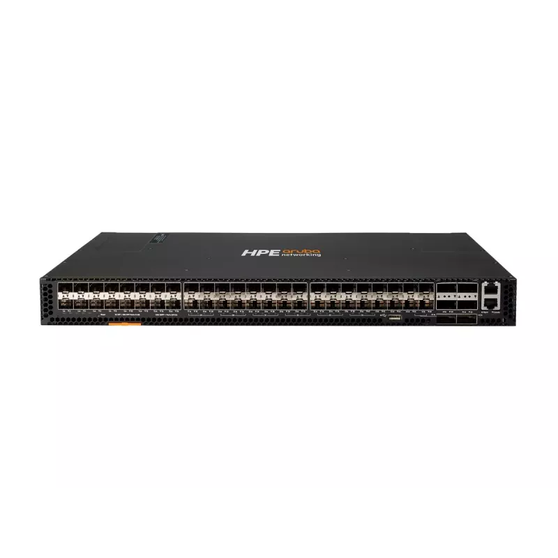 HPE Aruba 8320 48-Port 10GbE SFP+ und 6-Port 40GbE QSFP+ Managed Layer 3 Switch mit 2x 400W Netzteilen, 5x Lüftern, Rack-Kit, TAA-konform