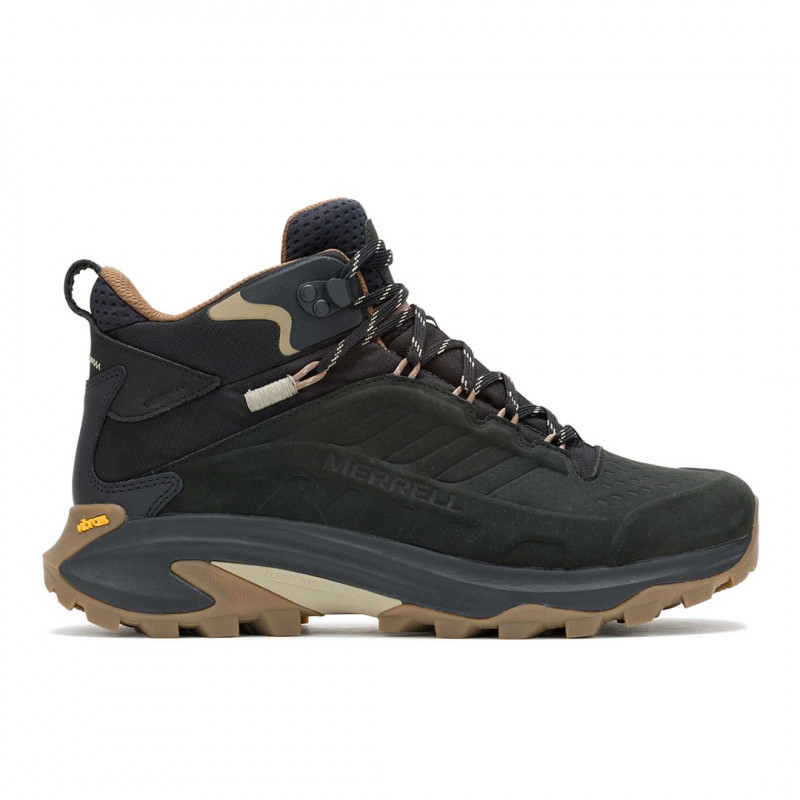 Merrell Moab Speed 2 Leather Mid Hiking Boots - Black - US Men's 10.5