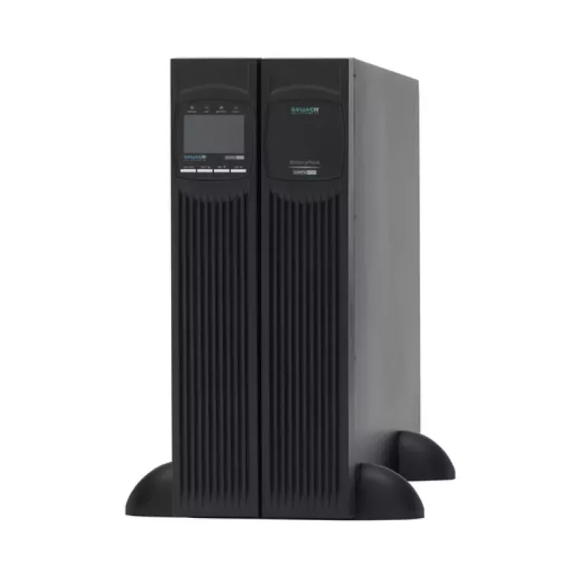 ONLINE USV XANTO 6000 USV - 6000 VA / 5400 W - Online Double Conversion - Rack/Tower 3U - 2x C19, 4x C13, Klemmleiste - USB, RS-232, Intelligent Slot