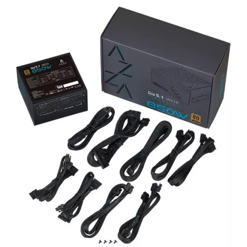 AZZA PSAZ-850G 850W Vollmodulares ATX 3.1 PCIe 5.1 80+ Gold Netzteil