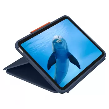 Logitech Rugged Combo 4 Touch Tastaturhülle mit Trackpad für Apple iPad 10. Generation - Classic Blue - Pan Nordic QWERTY