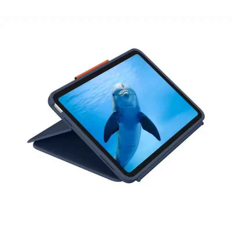 Logitech Rugged Combo 4 Touch Tastaturhülle mit Trackpad für Apple iPad 10. Generation - Classic Blue - Pan Nordic QWERTY