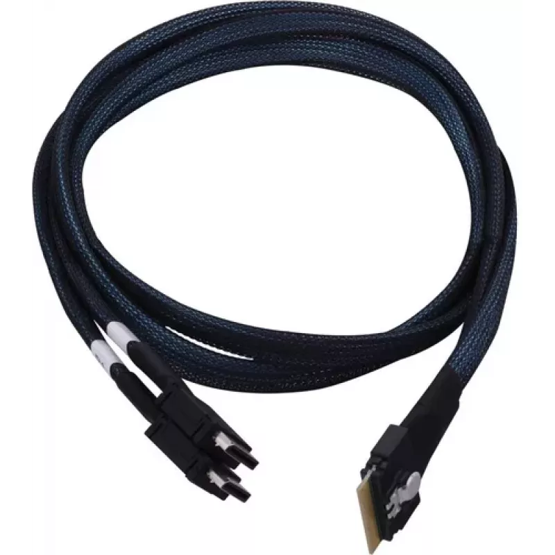 Microchip Adaptec Internes NVMe-Kabel 1x SFF-8654 x8 auf 2x SFF-8612 x4 (OCuLink) 0,8 m SlimSAS auf OCuLink für NVMe-Laufwerke