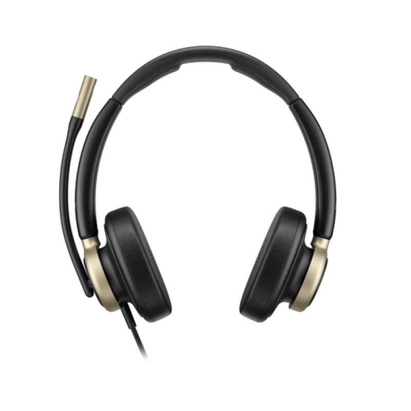 HP Poly Mission 825 Kabelgebundenes Stereo-USB-Headset mit ANC - Schwarz