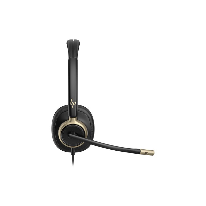 HP Poly Mission 825 Kabelgebundenes Stereo-USB-Headset mit ANC - Schwarz