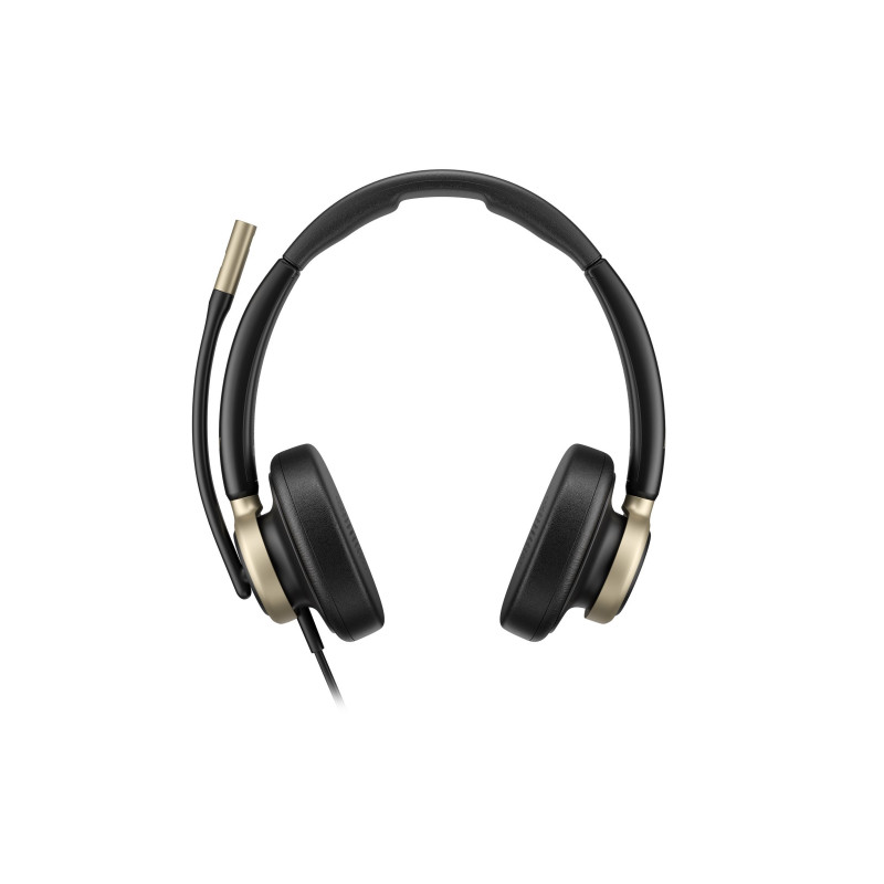 HP Poly Mission 825 Kabelgebundenes Stereo-USB-Headset mit ANC - Schwarz