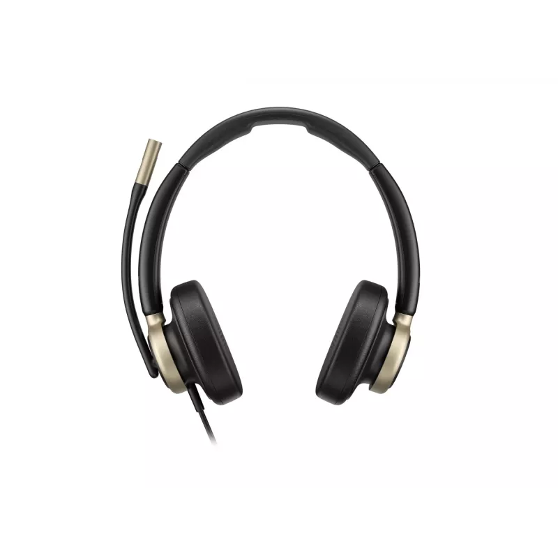 HP Poly Mission 825 Kabelgebundenes Stereo-USB-Headset mit ANC - Schwarz