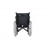 REHA FUND Stahl-Rollstuhl RF-1/45/PN/CZA-624/PU - Manueller Rollstuhl, 45 cm Sitzbreite, 120 kg Belastbarkeit, Schwarz