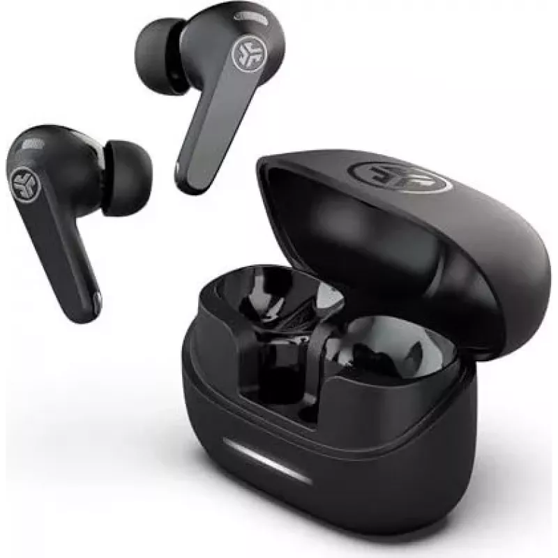 JLab JBuds ANC Pods True Wireless Earbuds mit aktiver Geräuschunterdrückung, IP55, Schwarz