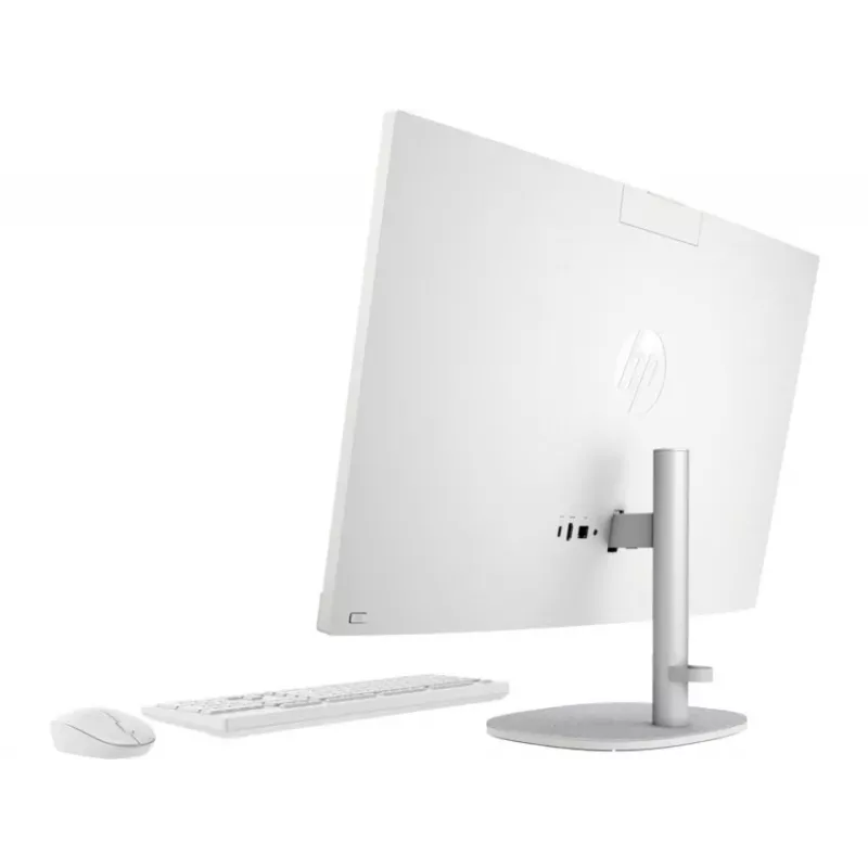 HP All-in-One 27-cr0024na Desktop-PC, 27 inch Full HD IPS-Display, Intel Core i7-1355U, 8 GB DDR4-RAM, 512 GB PCIe NVMe SSD, Windows 11 Home, Natural Silver (generalüberholt)