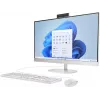 HP All-in-One 27-cr0042nf Desktop-PC, AMD Ryzen 5 7520U, 16 GB RAM, 512 GB SSD, 27 inch Full HD IPS-Display, Windows 11 Home, Weiß (generalüberholt)