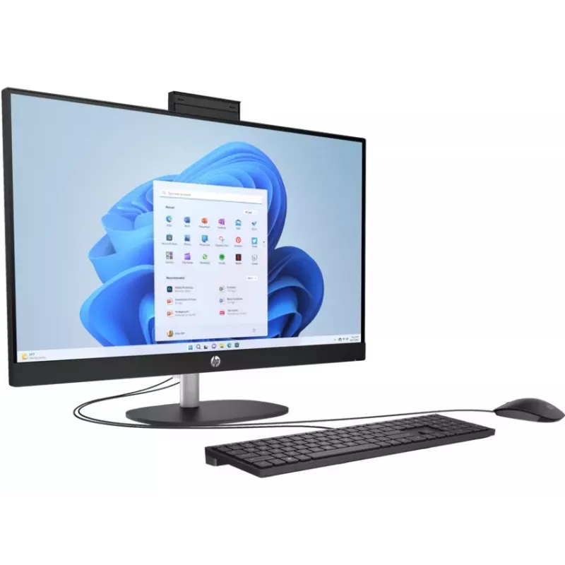 HP All-in-One 27-cr0038na, 27 inch Full HD IPS, AMD Ryzen 5, 16GB RAM, 1TB SSD, Windows 11 Home, Natural Silver (generalüberholt)