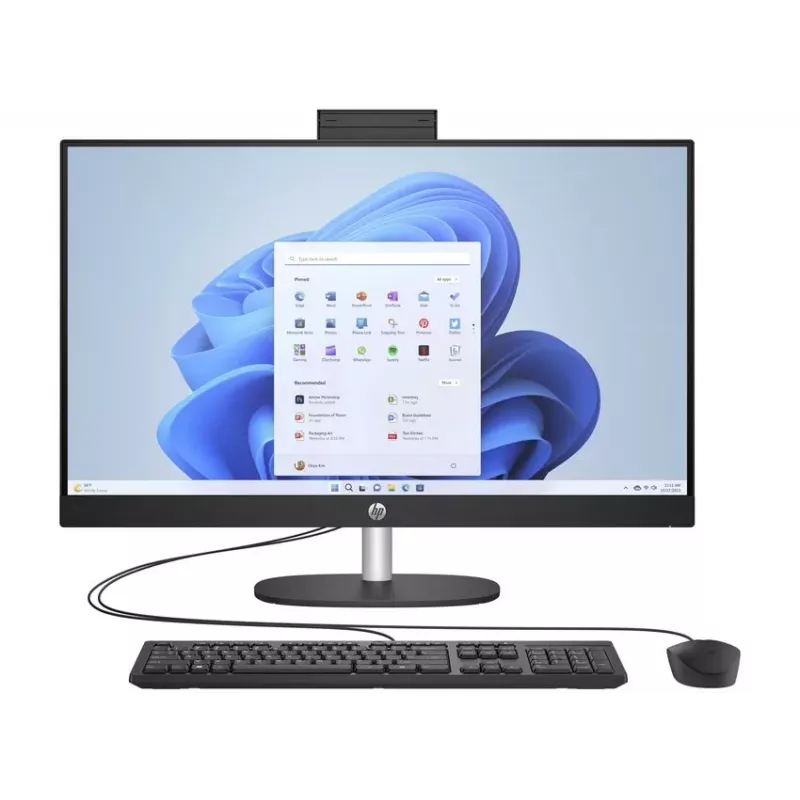 HP All-in-One 27-cr0037na, AMD Ryzen 7 7730U, 27 inch Full HD IPS, 16 GB RAM, 512 GB SSD, Windows 11 Home, Snow White (generalüberholt)