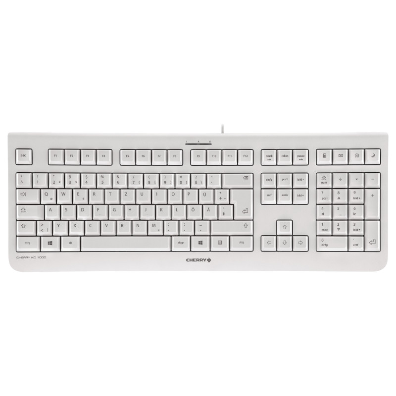 Cherry KC 1000 Tastatur - Pan Nordic - Hellgrau