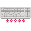 Cherry KC 1000 Tastatur - Pan Nordic - Hellgrau