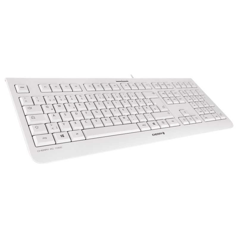 Cherry KC 1000 Tastatur - Pan Nordic - Hellgrau