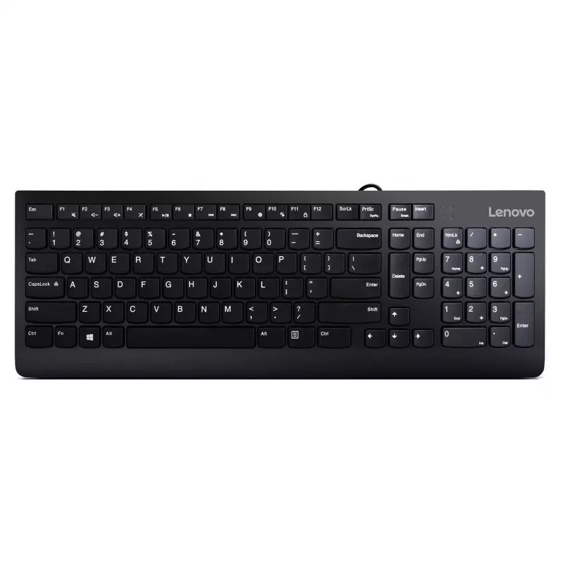 Lenovo 300 USB Keyboard - US English QWERTY - Schwarz