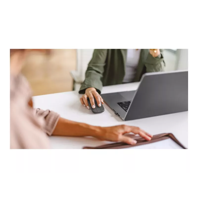 Logitech Mobi Fold for Business - Kabellose Maus - Rechtshänder - Graphit