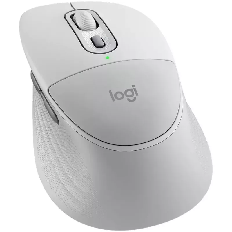 Logitech Signature Comfort Plus M850L Wireless Mouse - Off-White - Bluetooth