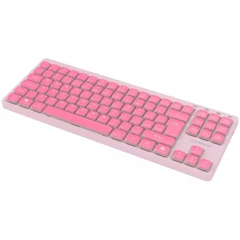 CANYON Tastatur OnType 10 Low Profile EN Kabelgebunden Pink